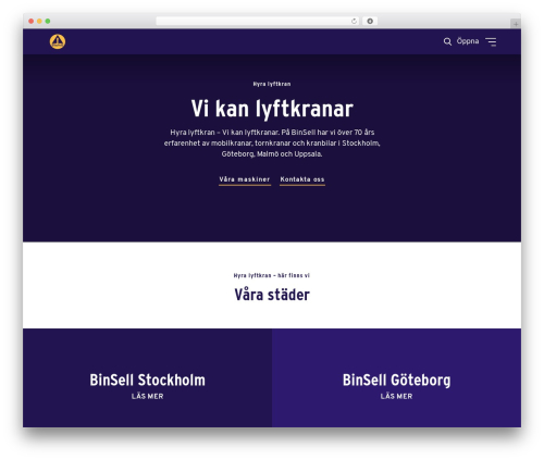 WW Platform WordPress theme - binsell.se