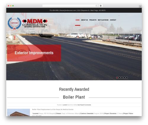 Best WordPress theme cherry - mdm-construction.com