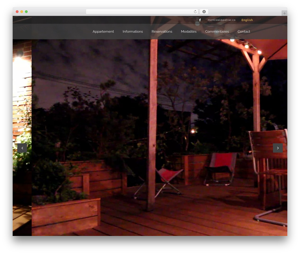 Bodega theme WordPress - montrealvacationrental.ca