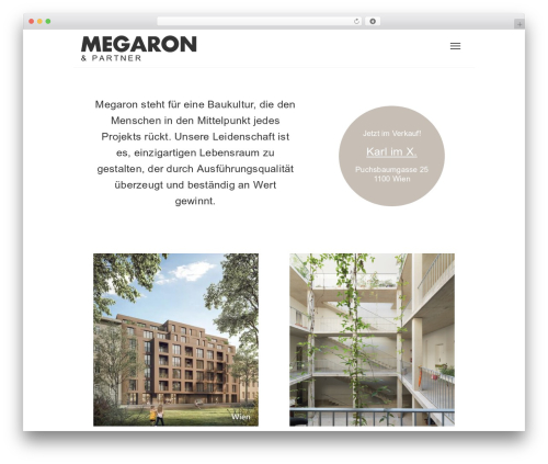 Custom Website Theme WordPress theme - megaron.at Custom Website Theme WordPress theme - megaron.at