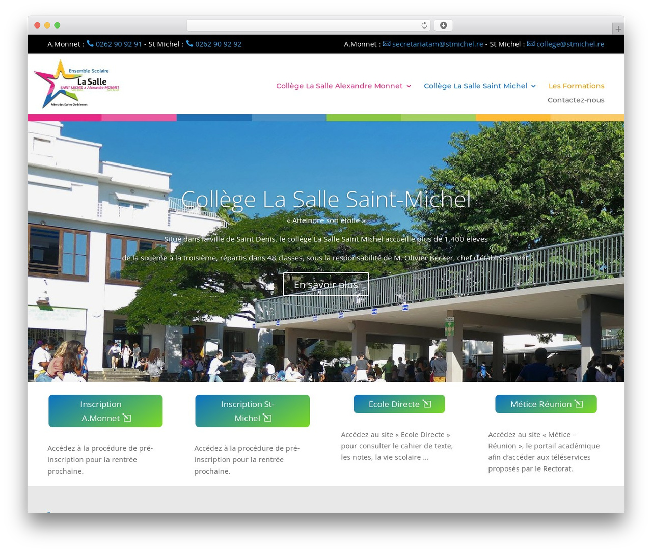 Divi theme WordPress - colleges-st-michel-monnet.re