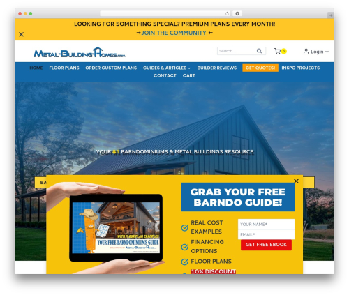 Kadence free WordPress theme - metal-building-homes.com