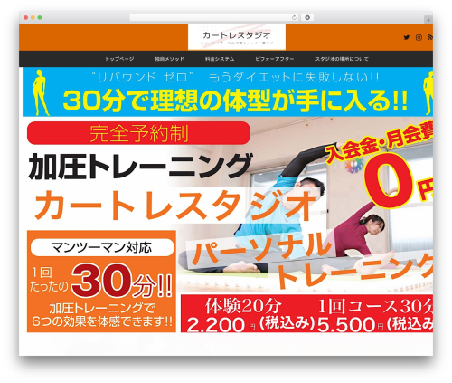 MAXX WordPress theme - golftraining-hiroshima.jp