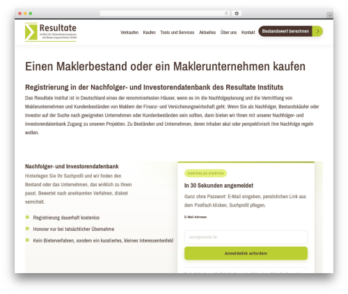 MMC THEME WordPress theme - resultate-institut.de/fragebogen-kaeufer-und-investoren