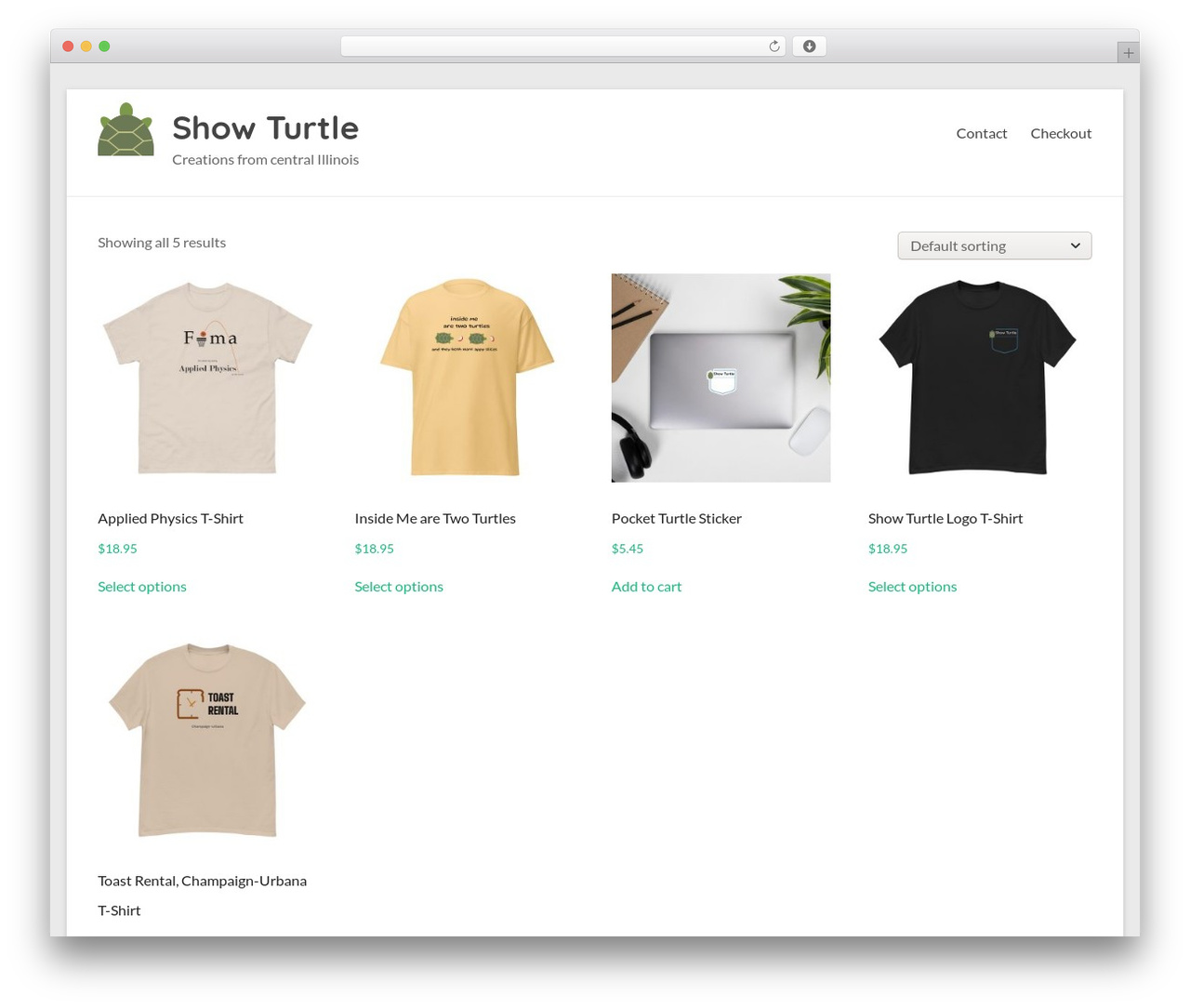 Spacious theme WordPress - showturtle.com