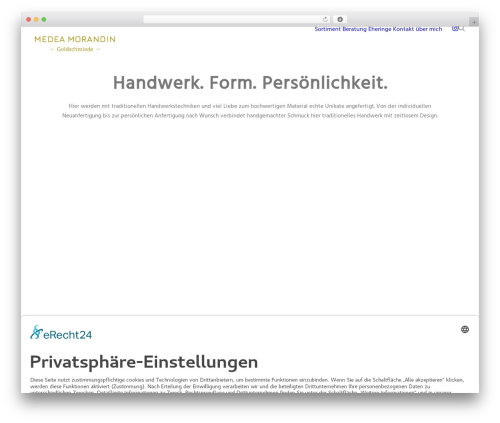 Uncode WordPress page theme - morandin.de