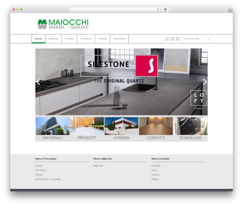 WordPress theme Interactive WordPress Responsive Theme - maiocchimarmi.com