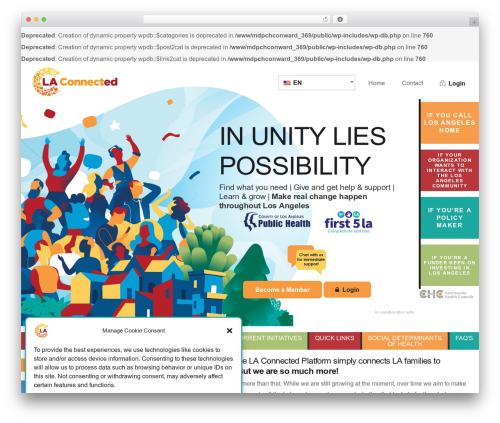 WordPress theme MemberDev Platform - laconnected.org