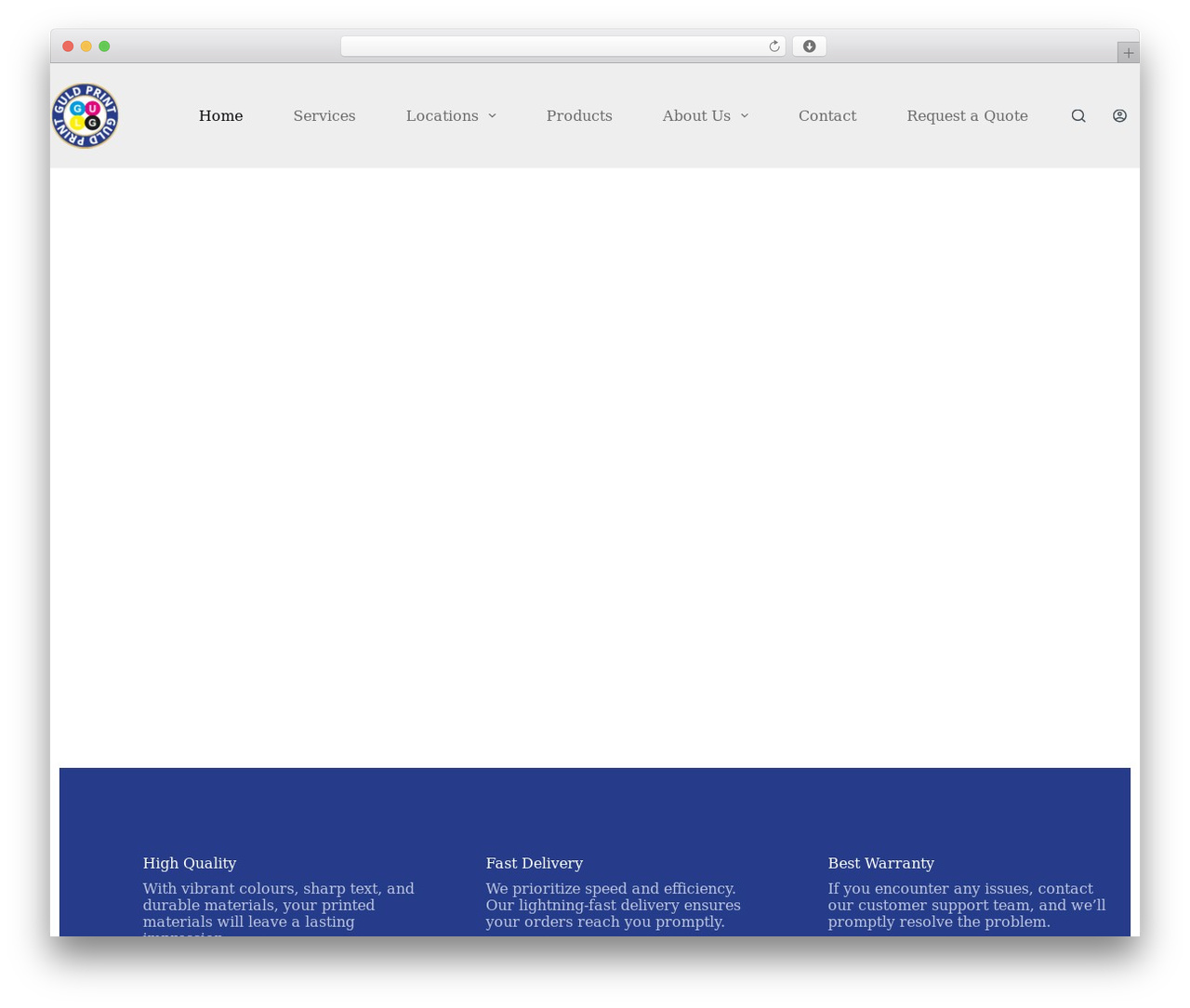 Blocksy WordPress theme - guldprint.com