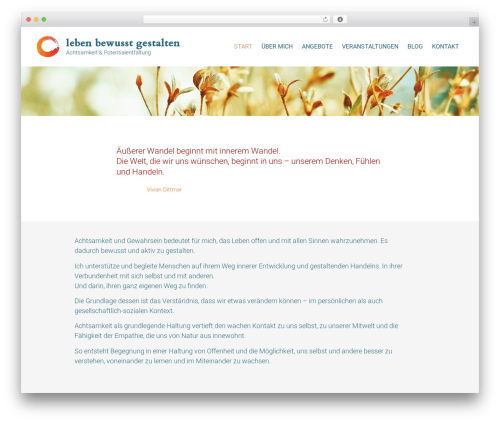 GeneratePress WordPress theme - leben-bewusst-gestalten.de