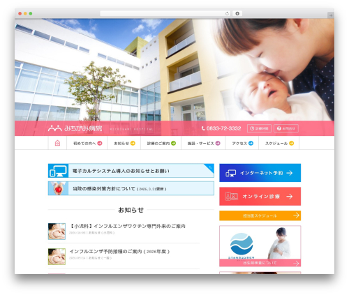Minimum WordPress theme - michigami.or.jp/info