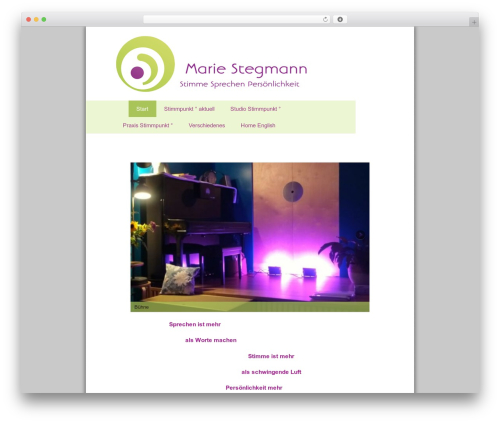 Responsive Pro theme WordPress - marie-stegmann.de