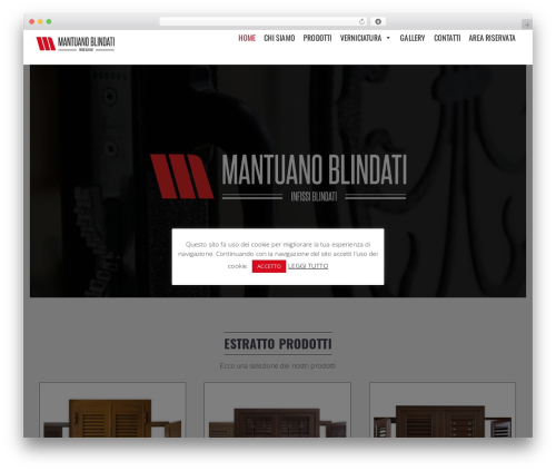 Uranus theme WordPress - mantuanoblindati.com