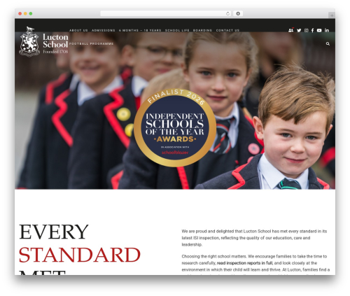 WordPress theme Schoolcms 2020 - DEV - luctonschool.org