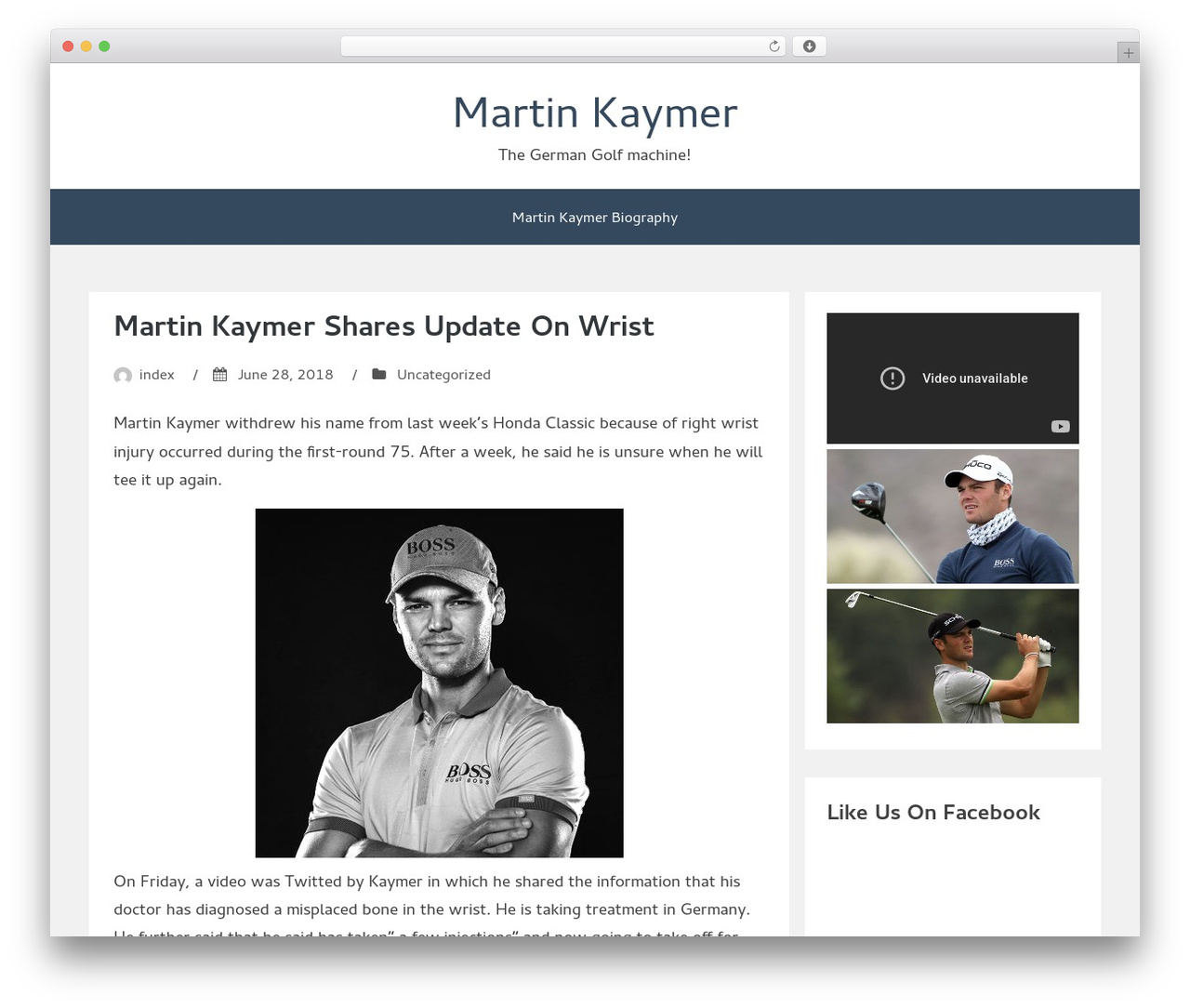 Bhari WordPress website theme - martinkaymerfans.com Bhari WordPress website theme - martinkaymerfans.com