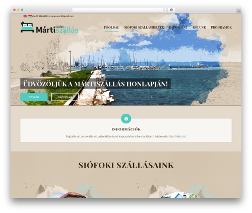 Design theme WordPress - martiszallas.hu