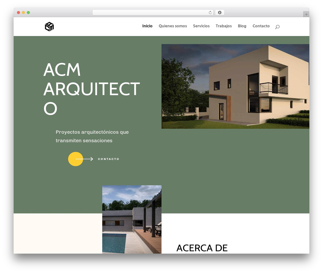 Divi WordPress theme - acmarquitecto.com