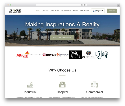 Divi WordPress theme - sageconstructiongroup.com