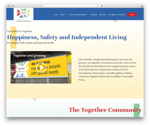 Divi WP theme - togetherfoundationtrust.org
