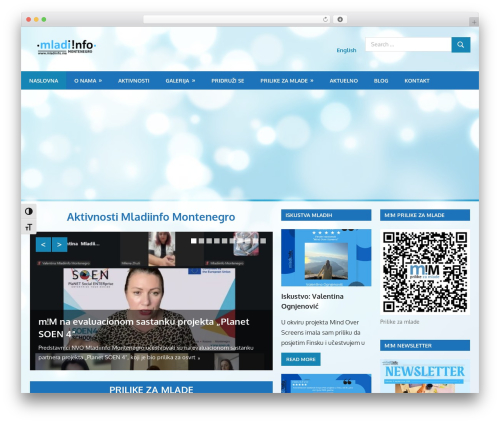 Gambit WordPress website theme - mladiinfo.me