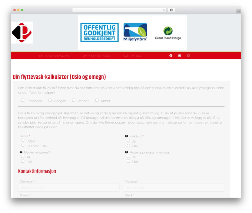 Ez form calculator premium WordPress plugin - flyttevask-kalkulator.no