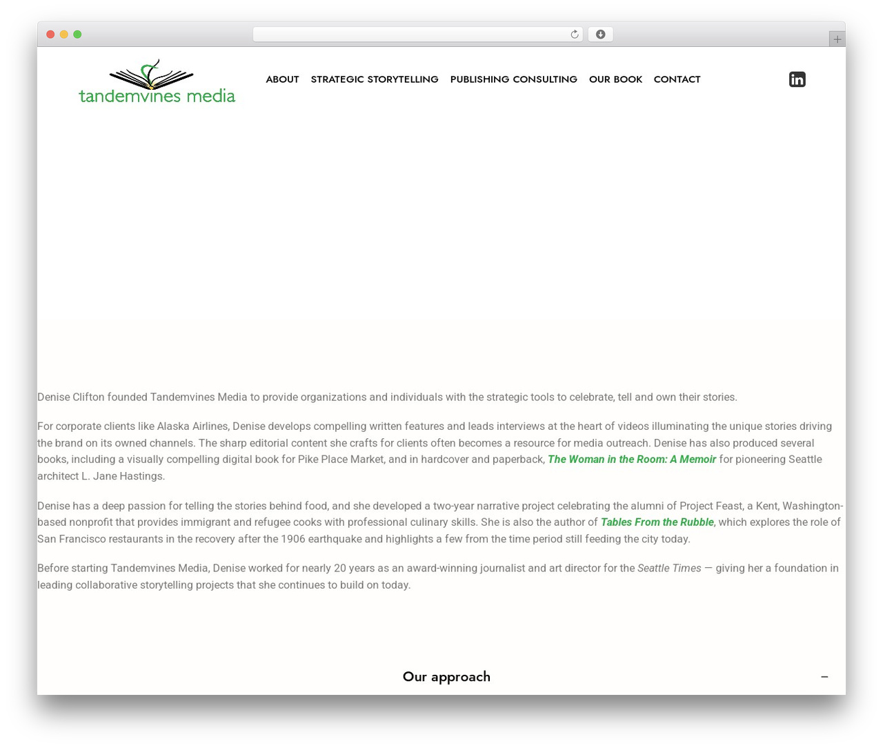 Interique WordPress theme - tandemvines.com