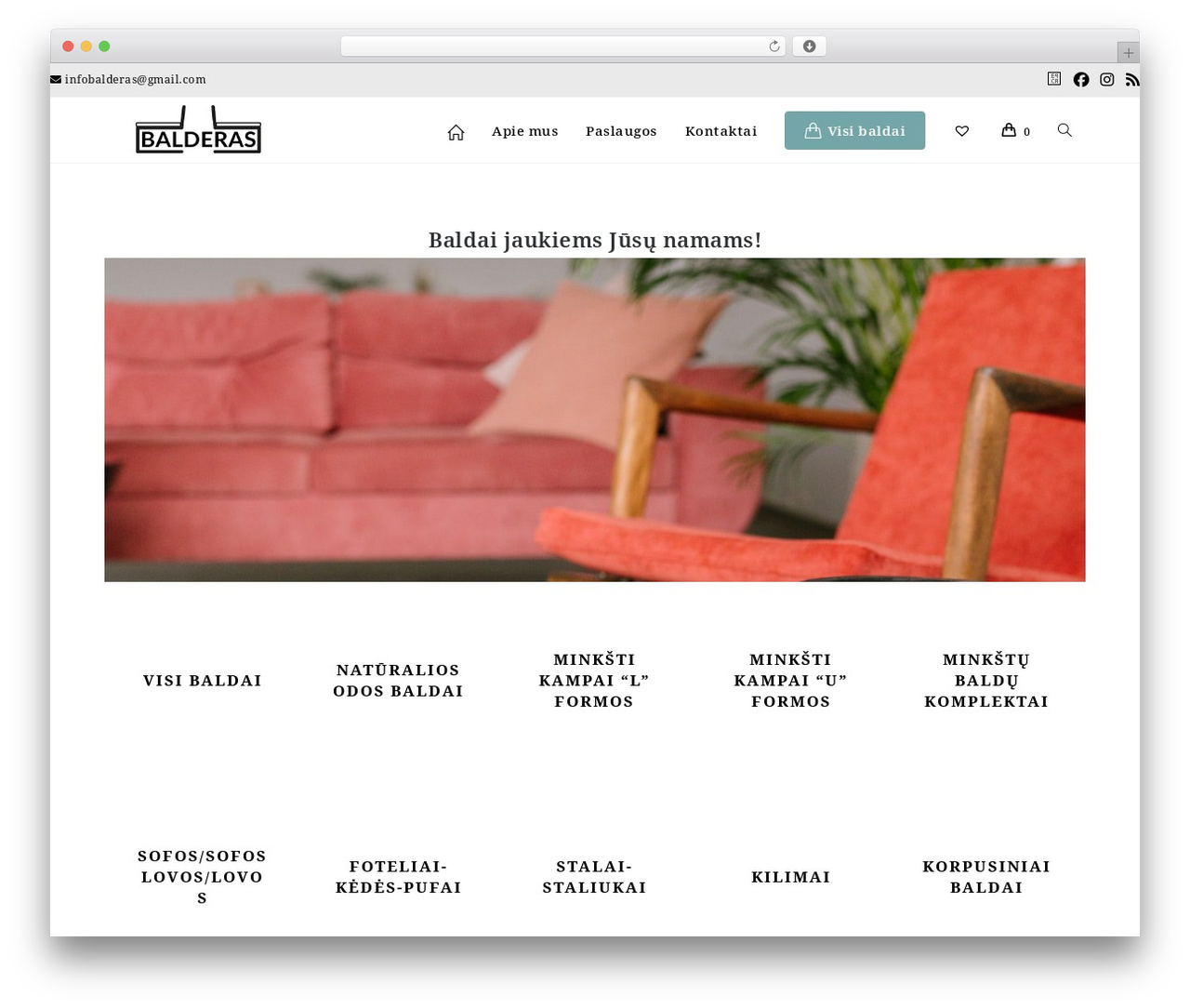 OceanWP WordPress theme - baldusvetaine.lt