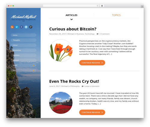 On Topic theme WordPress - mmcneil.com