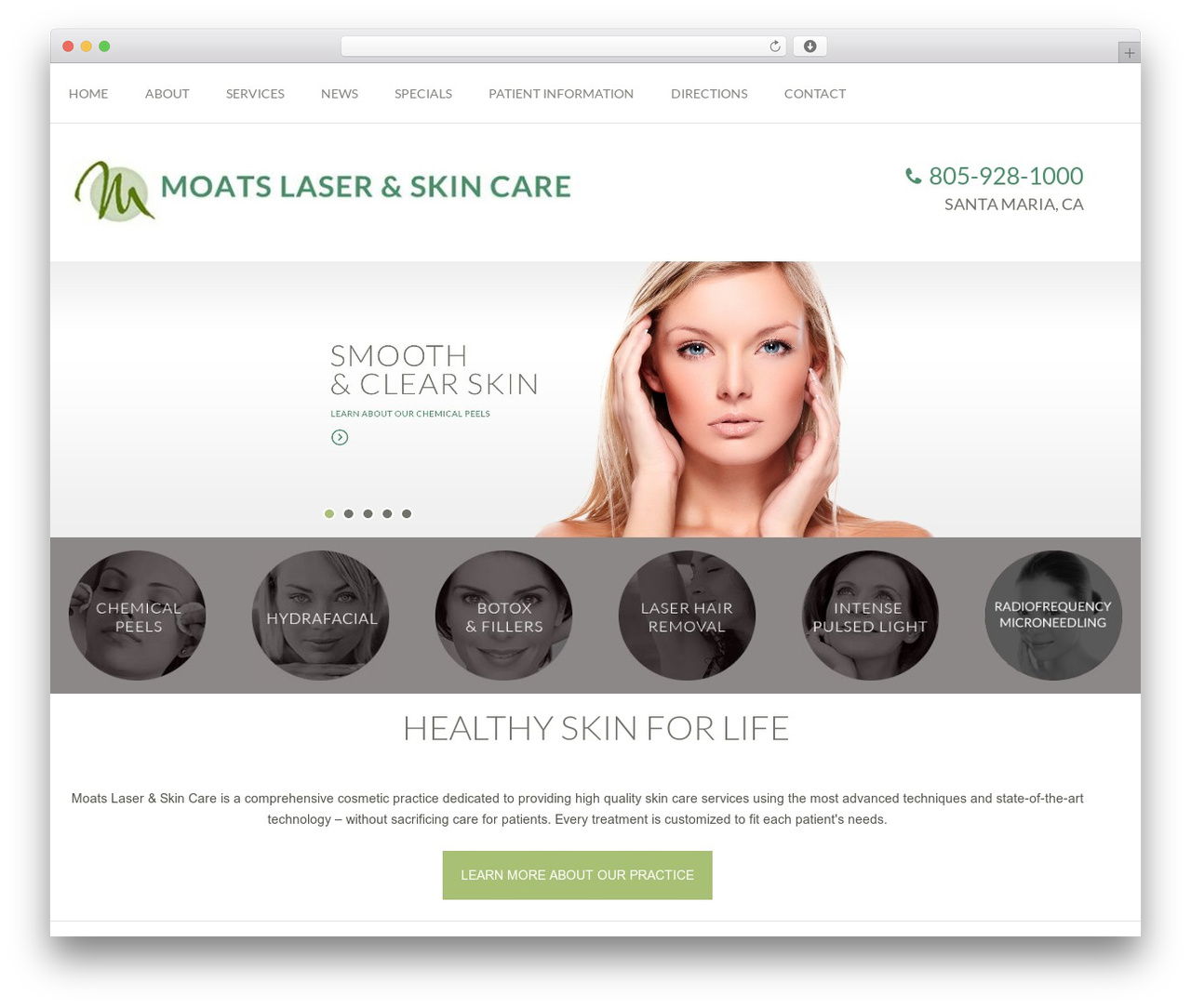 PRODUCTION RESPONSIVE THEME theme WordPress - moatslaser.com