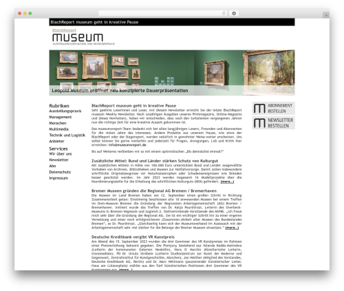 News-Ticker (news-ticker) free WordPress plugin - museumsreport.de News-Ticker (news-ticker) free WordPress plugin - museumsreport.de