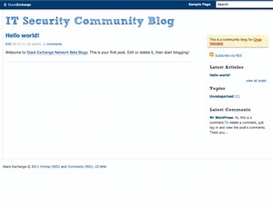 Stack Exchange best WordPress theme Stack Exchange best WordPress theme