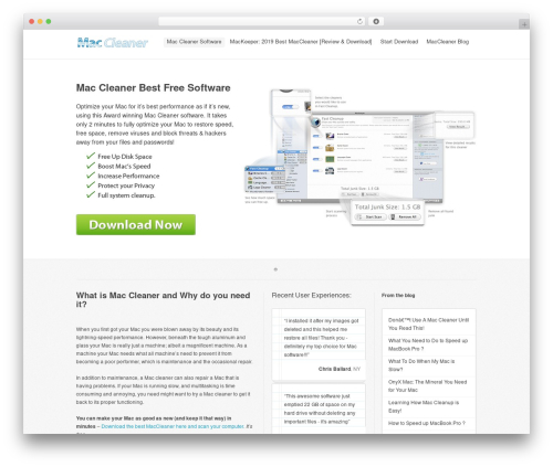 Stacked WordPress theme - maccleaner.net