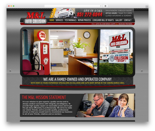 Theme WordPress ML Auto - mlautocollision.com