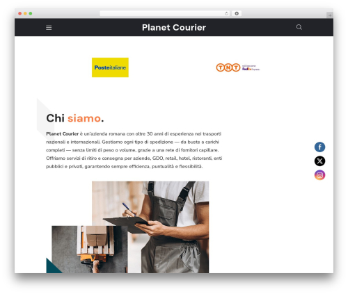 Transmax premium WordPress theme - planetcourier.net