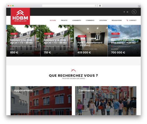 WordPress theme Benaa - hdbm.immo