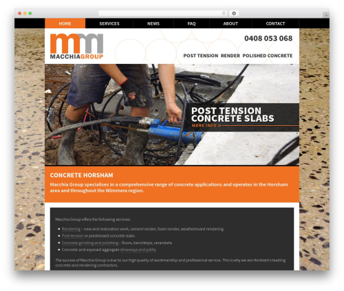WordPress theme Macchia Group - macchiagroup.net.au