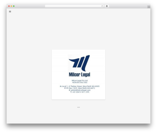 WordPress theme Parchment - milcorlegal.com