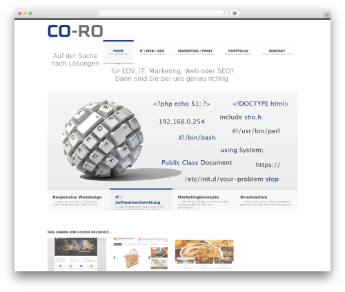 WordPress theme SmartStart WP - Responsive HTML5 Theme - co-ro.de