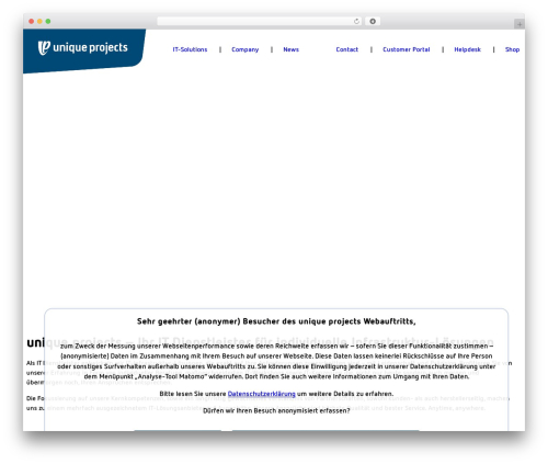 WordPress theme UNIQUE PROJECTS Website Theme - unique-projects.com