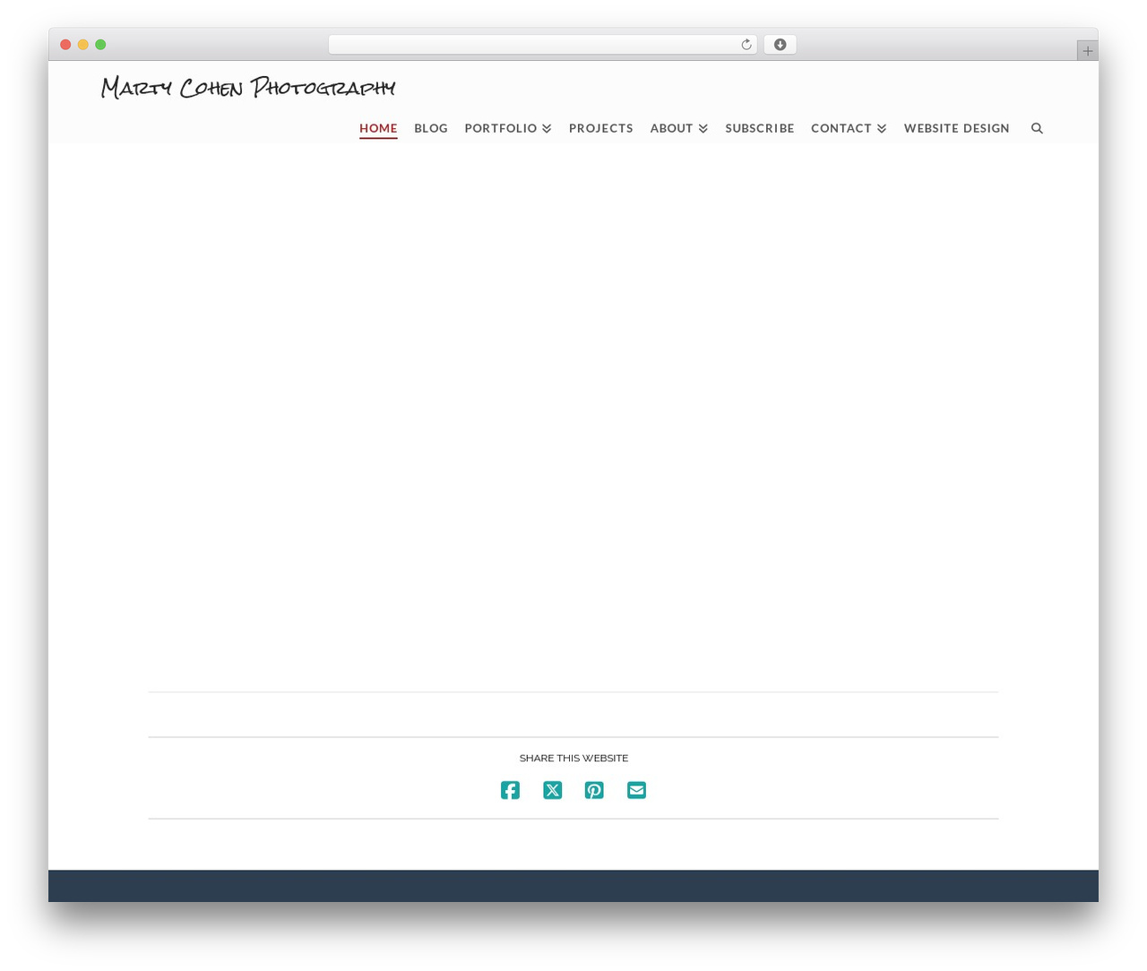 WordPress theme X - martycohenphotography.com