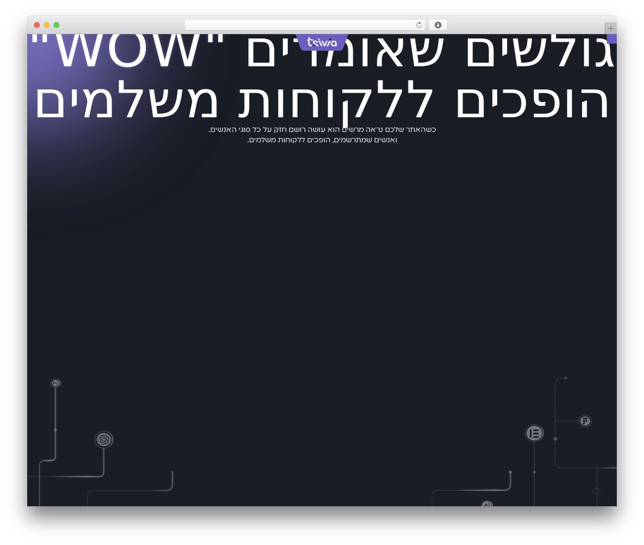 WordPress website theme Hello Elementor - tsivia.com