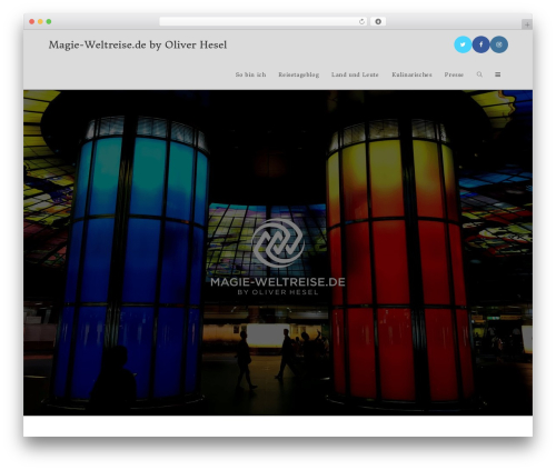 WordPress website theme OceanWP - magie-weltreise.de