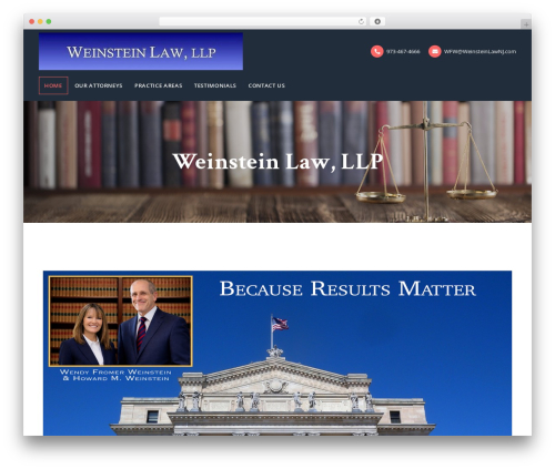 WP theme Lawyers - weinsteinlawnj.com