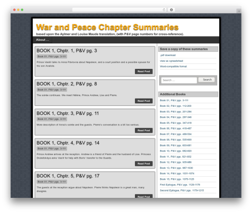 Asteroid WordPress theme - wpchaptersummaries.org