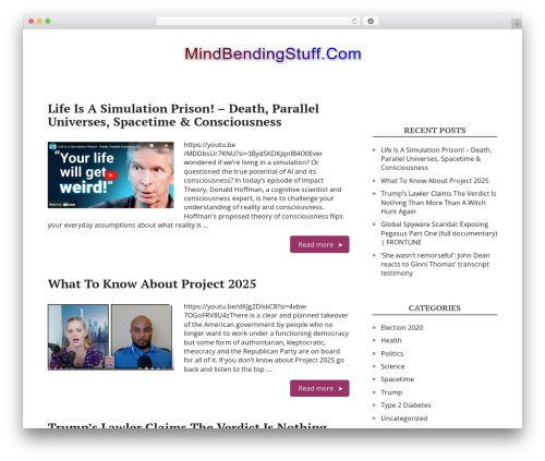 Basic WordPress theme free download - mindbendingstuff.com