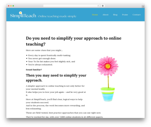 customTheme best WordPress theme - simpliteach.com
