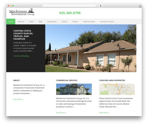 Genesis responsive header WordPress plugin - maclennaninvestments.com