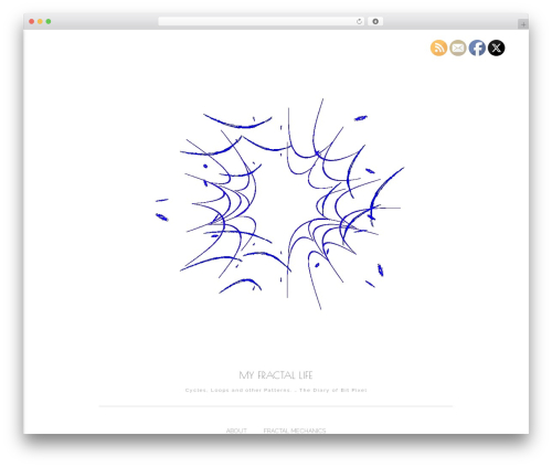 Materialize top WordPress theme - myfractallife.com