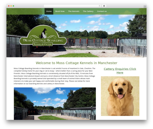 The One Pager WordPress website template - manchesterkennels.co.uk