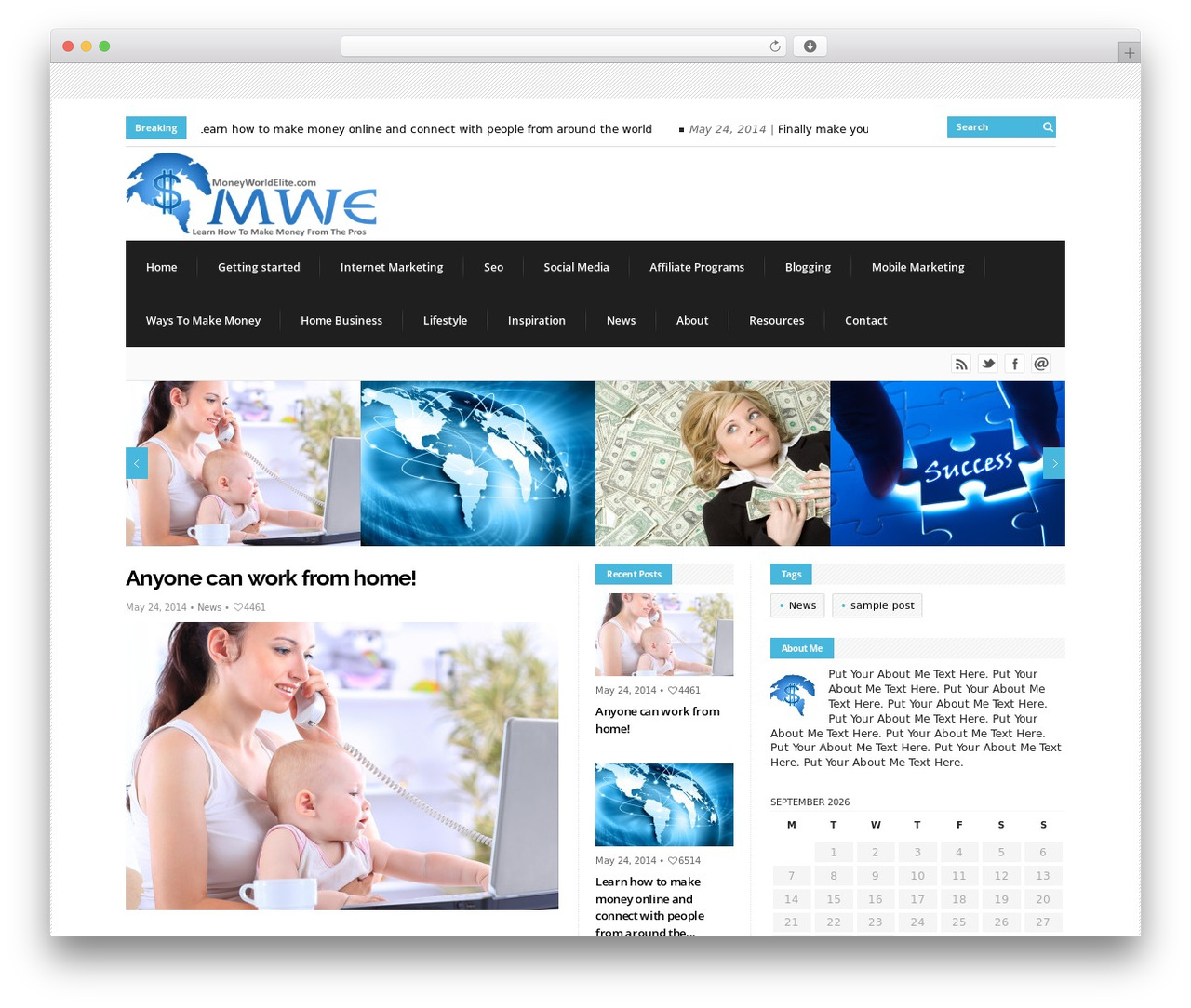Theme WordPress Columns Theme - moneyworldelite.com